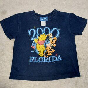 Vintage Pooh by Disney Kid's Short Sleeve Crew Neck 2000 Florida T-shirt Baby-S